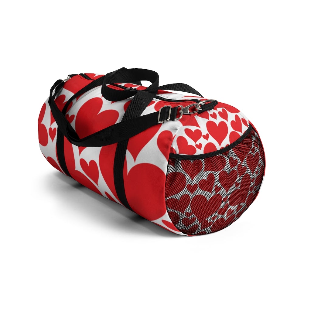 Uniquely You Duffel Bag / Love Red Hearts