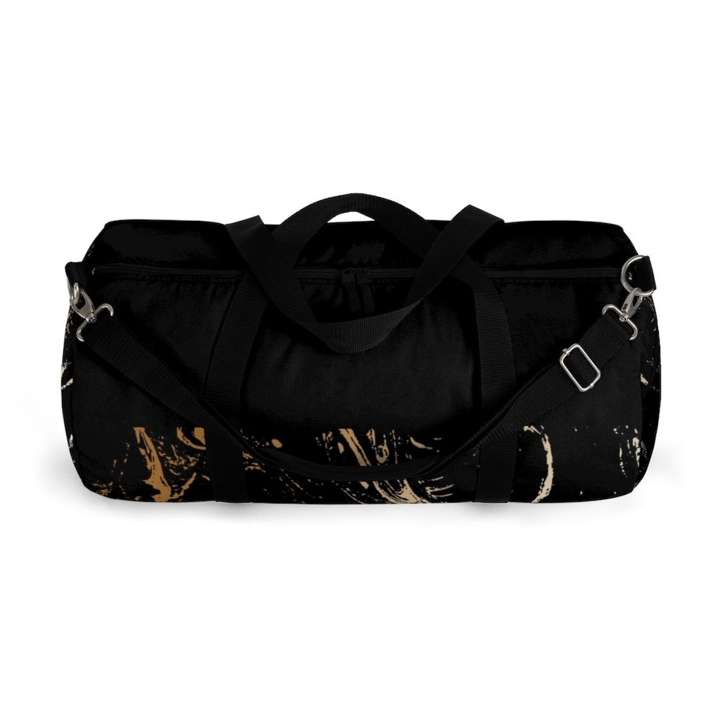 Uniquely You Duffel Bag Black and Gold