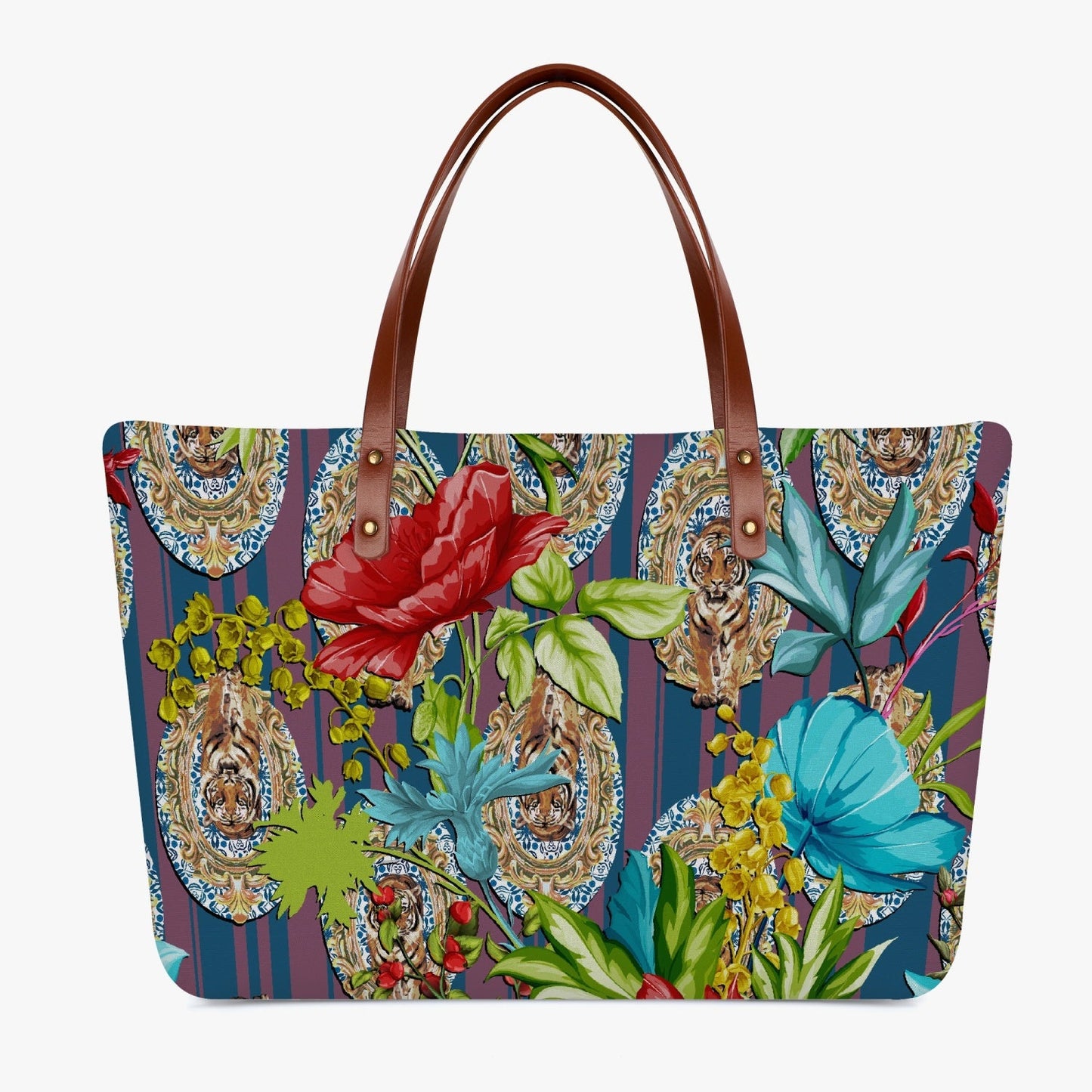 Flower Printed Cloth Tote Bag