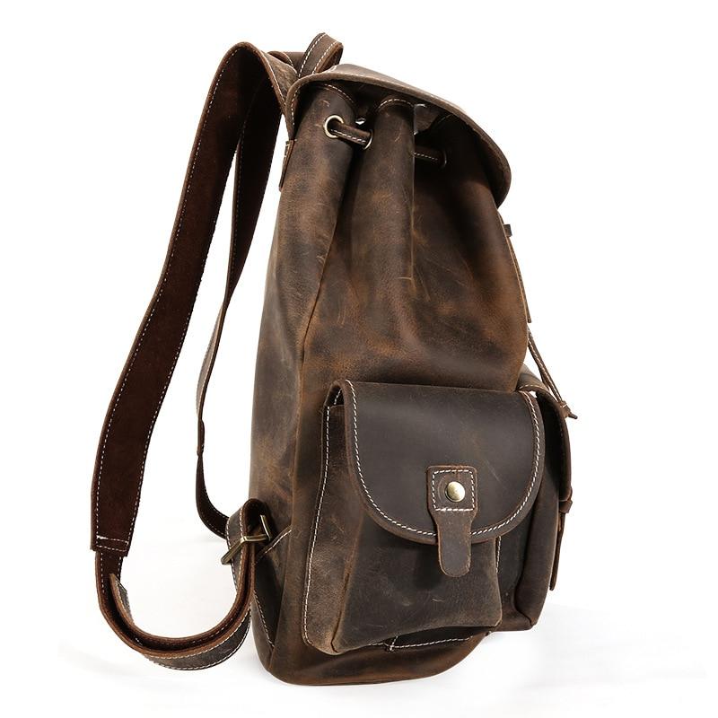 Small Handmade Genuine Leather Backpack